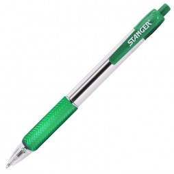 Automatinis tušinukas STANGER Softgrip, 1 mm, žalias