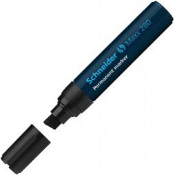 Permanentinis žymeklis SCHNEIDER Maxx 280, kirsta galvutė, 4-12 mm, juodas