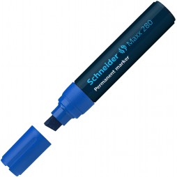 Permanentinis žymeklis SCHNEIDER Maxx 280, kirsta galvutė, 4-12 mm, mėlynas