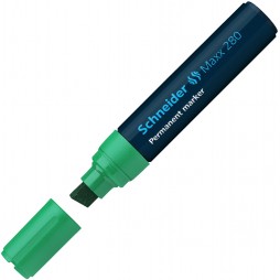 Permanentinis žymeklis SCHNEIDER Maxx 280, kirsta galvutė, 4-12 mm, žalias