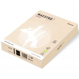 Spalvotas popierius MAESTRO COLOR, 80g/m2, A4, 500 lapų, kreminė (Cream)