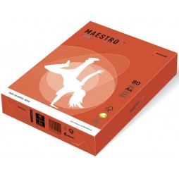 Spalvotas popierius MAESTRO COLOR, 80g/m2, A4, 500 lapų, raudona (Brick Red)