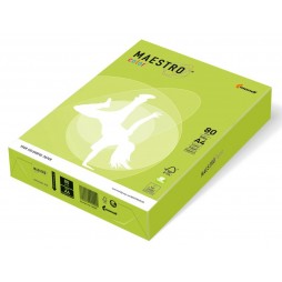 Spalvotas popierius MAESTRO COLOR, 80g/m2, A4, 500 lapų, gelsvai žalia (Lime Green)