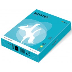 Spalvotas popierius MAESTRO COLOR, 80g/m2, A4, 500 lapų, vandenyno mėlyna (Aqua Blue)