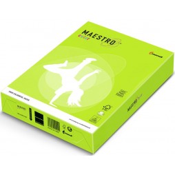 Spalvotas popierius MAESTRO COLOR, 80g/m2, A4, 500 lapų, neoninė žalia (Neon Green)