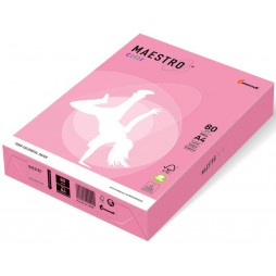 Spalvotas popierius MAESTRO COLOR, 80g/m2, A4, 500 lapų, neoninė rožinė (Neon Pink)
