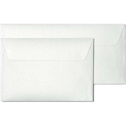 Vokai MILLENIUM C6, 114x162 mm, 10 vnt, metalizuoti balti