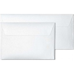 Vokai MILLENIUM C6, 114x162 mm, 10 vnt, metalizuoti deimantiniai balti