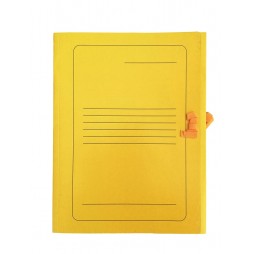 Kartoninis užrišamas aplankas su atvartais SM-LT, 300 g/m2, A4, geltonas