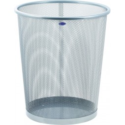 Šiukšliadėžė GRAND, 12 l, sidabro spalvos