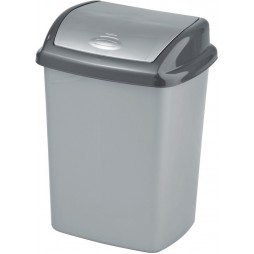 Šiukšliadėžė CURVER Swing, 25 l, pilka
