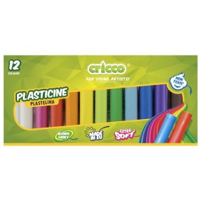 Plastilinas CRICCO, 12 spalvų