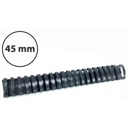 Plastikinės įrišimo spiralės, 45mm, 50vnt, juodos sp.