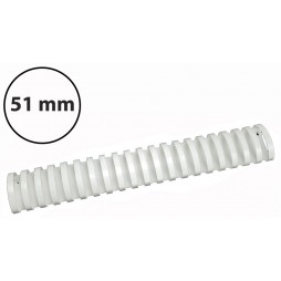 Plastikinės įrišimo spiralės, 51mm, 50vnt, baltos sp.