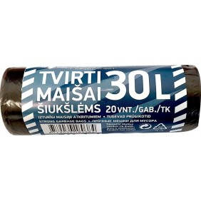 Šiukšlių maišai, 30 litrų,...