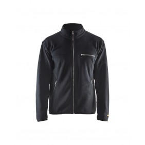 Fleece džemperis juodas -...
