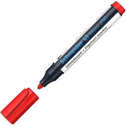 Žymeklis baltai lentai ir bloknotams SCHNEIDER Maxx 290, 2-3 mm, raudonas