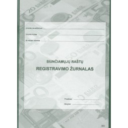 Siunčiamų raštų registravimo žurnalas, A4, vertikalus, 40 lapų
