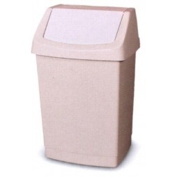Šiukšliadėžė CURVER Click-It, 9 l, kreminė