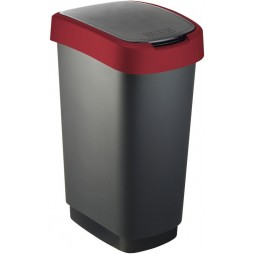Šiukšliadėžė ROTHO Twist, 50 l, juoda