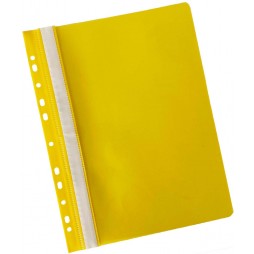 Aplankas su įsegėle ir europerforacija, A4, geltonas