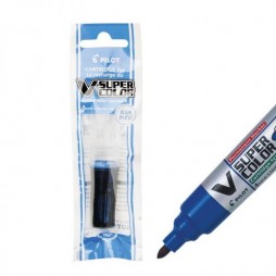 Permanentinio žymeklio PILOT V SUPER COLOR papildymo kapsulė, mėlynos spalvos
