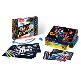 Didelis pučiamų flomasterių...