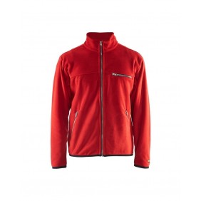 Fleece džemperis raudonas -...