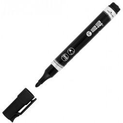 Permanentinis žymeklis MEMOBE, apvali galvutė, juodas