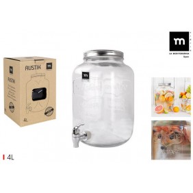 Stiklainis su čiaupu, 4 l,...