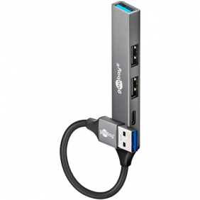 Goobay Slim 4-Port USB Hub,...