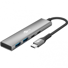Goobay Slim 4-Port USB Hub,...