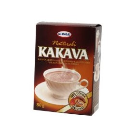 Natūrali kakava KLINGAI, 80 g