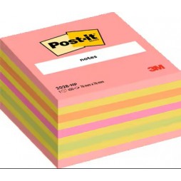 Lipnių lapelių kubas POST-IT Assorted colours, 76x76 mm, 450 lapelių