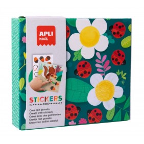 Lipdukų žaidimas „Ladybug“