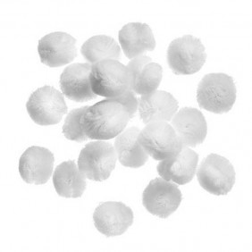 Burbuliukai balti 2cm 24vnt