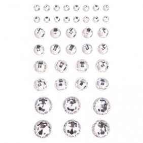 Lipnūs kristalai 40vnt CRYSTAL